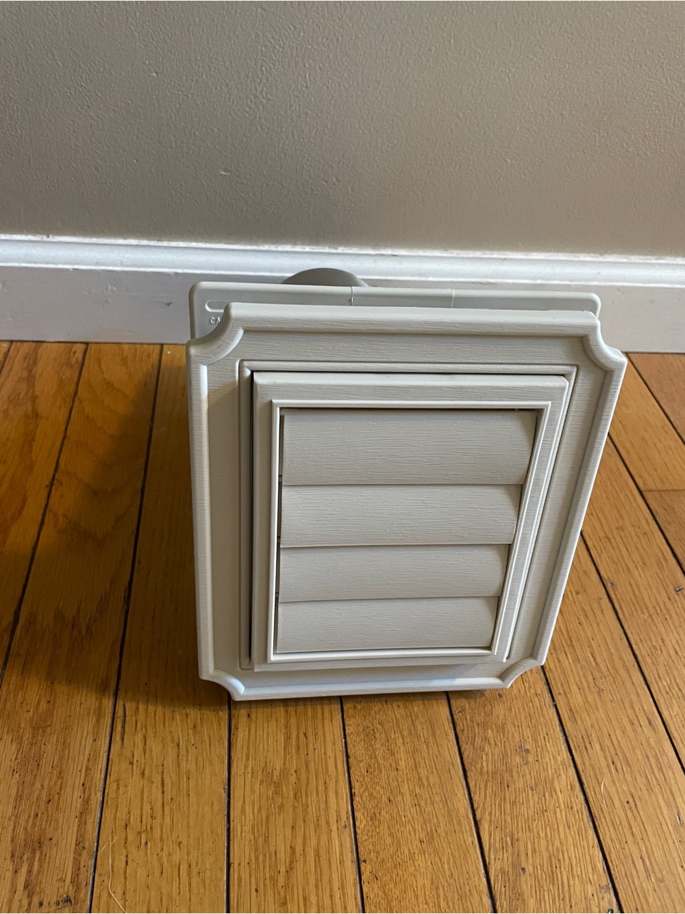 Mid America 4” Louvered Plastic Dryer Vent Cap—Almond color